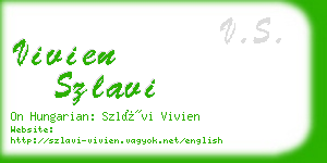 vivien szlavi business card